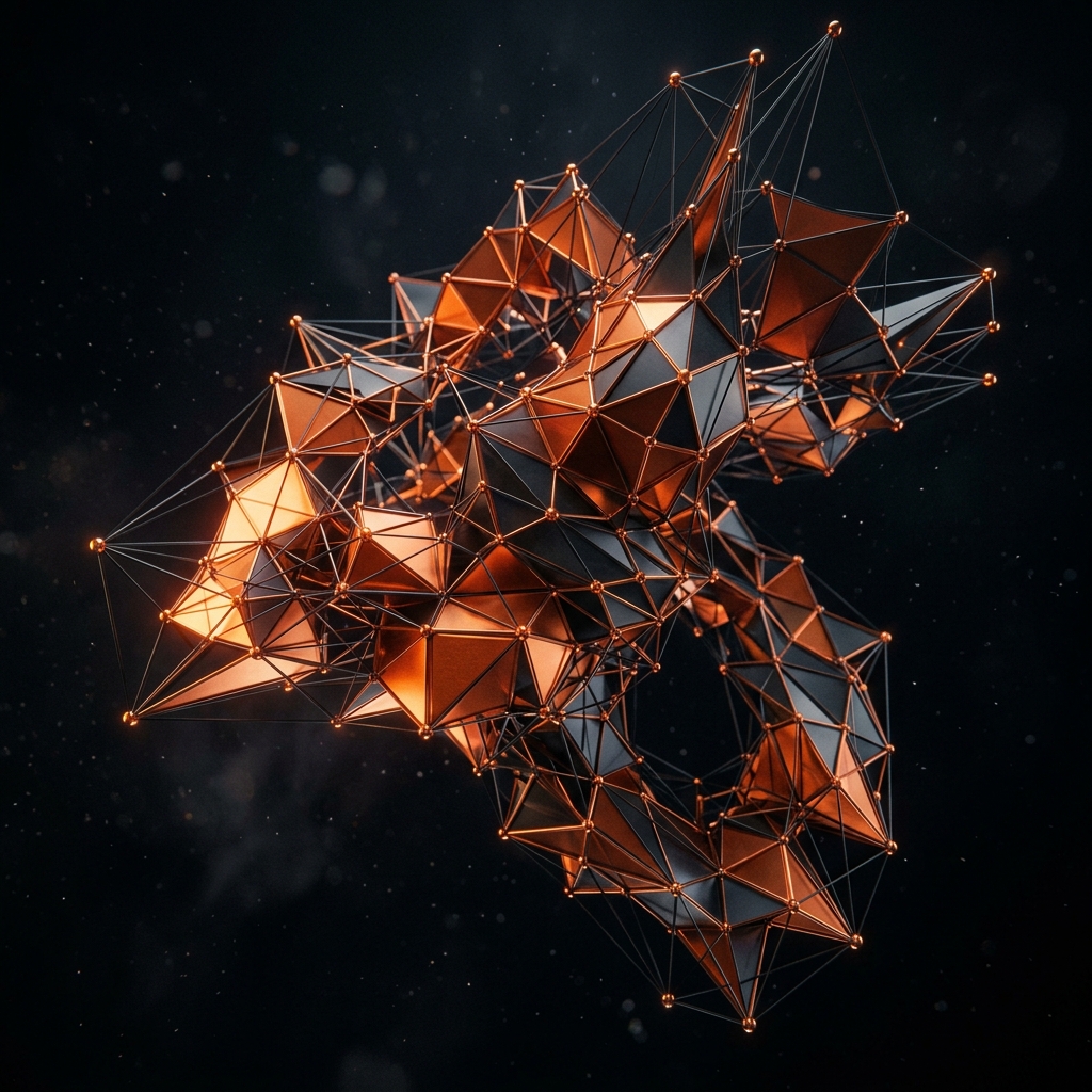 abstract 3d tech shape 1790746073383